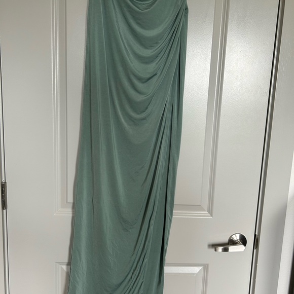 Lucy in the Sky Dresses & Skirts - Lucy in the Sky Draped Maxi Skirt  in Soft Green